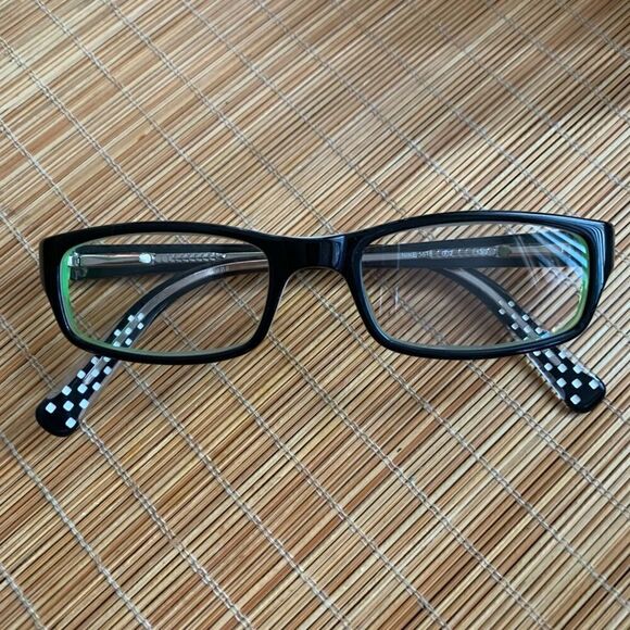 Nike 5515 002 Black Green & White Rectangular Eyeglass/Sunglass Frames Sz OS - Picture 1 of 11